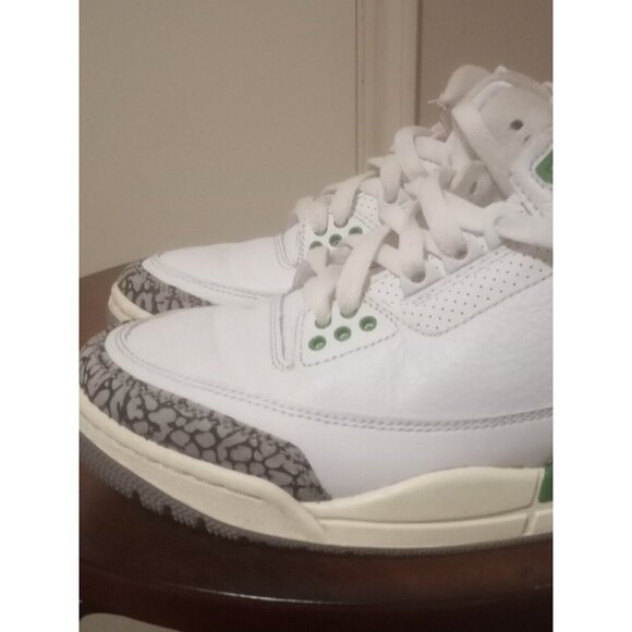 Air Jordan 3 Retro Shoes Womens Size 6 White Cement Lucky Green CK9246-136 OG - Picture 7 of 13